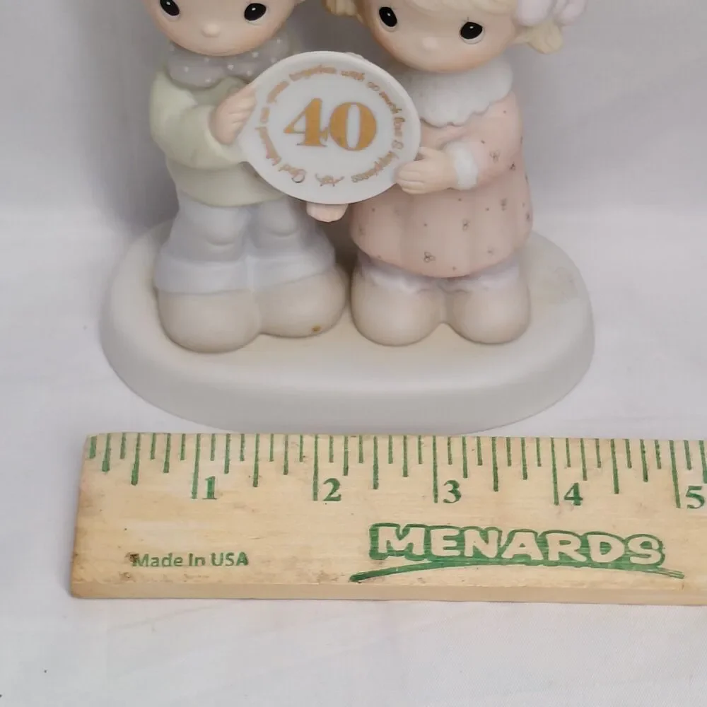 Precious Moments Figurine 40 th Anniversary God Blessed Our Years Together